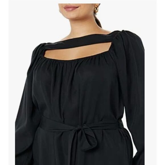 NEW TEREA Zora Women's Mini Dress with Neck Belt S - Picture 5 of 6